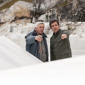 Enrico Galavotti im Steinbruch