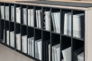 Showroom von WEP: Materiallabor